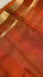 Pure Mix Crepe Mysore Silk Saree🧡