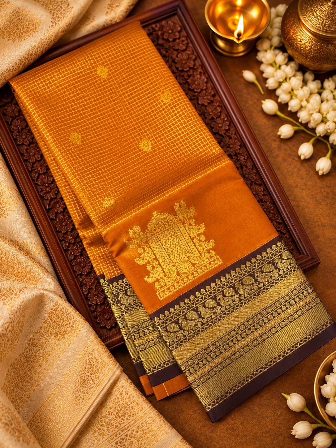 Premium Semi Kanchipuram Silk Saree- 902511