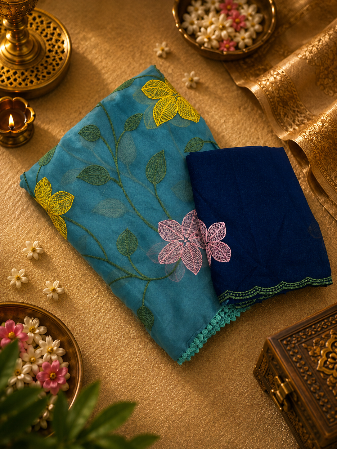 Chiffon Embroidery Saree