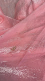 Premium Fendicrush Saree- Baby pink
