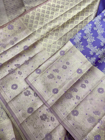 Pure Zari Handloom Kanjeevaram Silk Mark Certified Saree