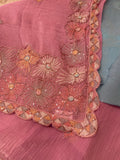 Premium Crush Organza Saree💗- 902344
