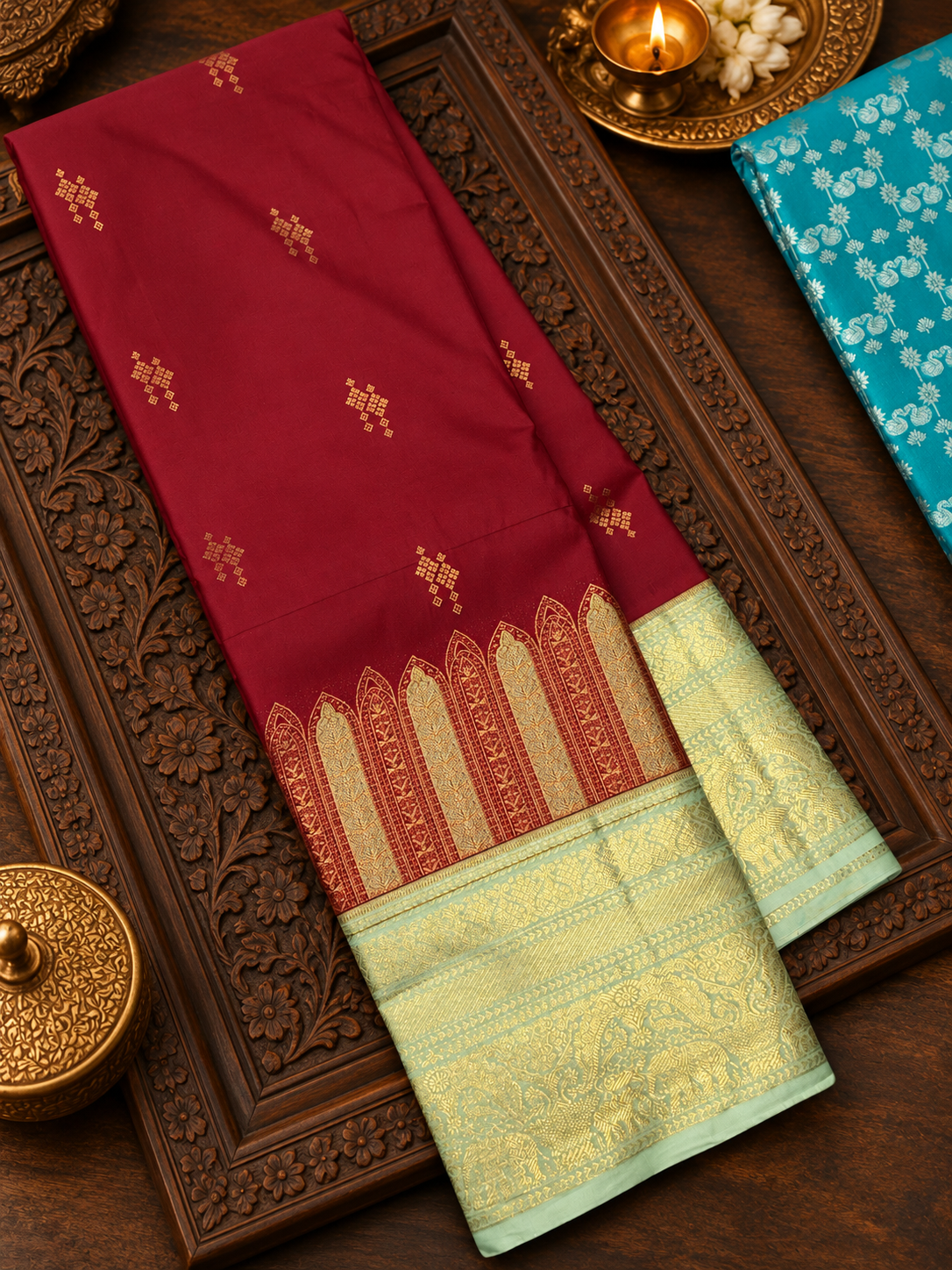 Premium Bridal Semi Kanchipuram Silk Saree