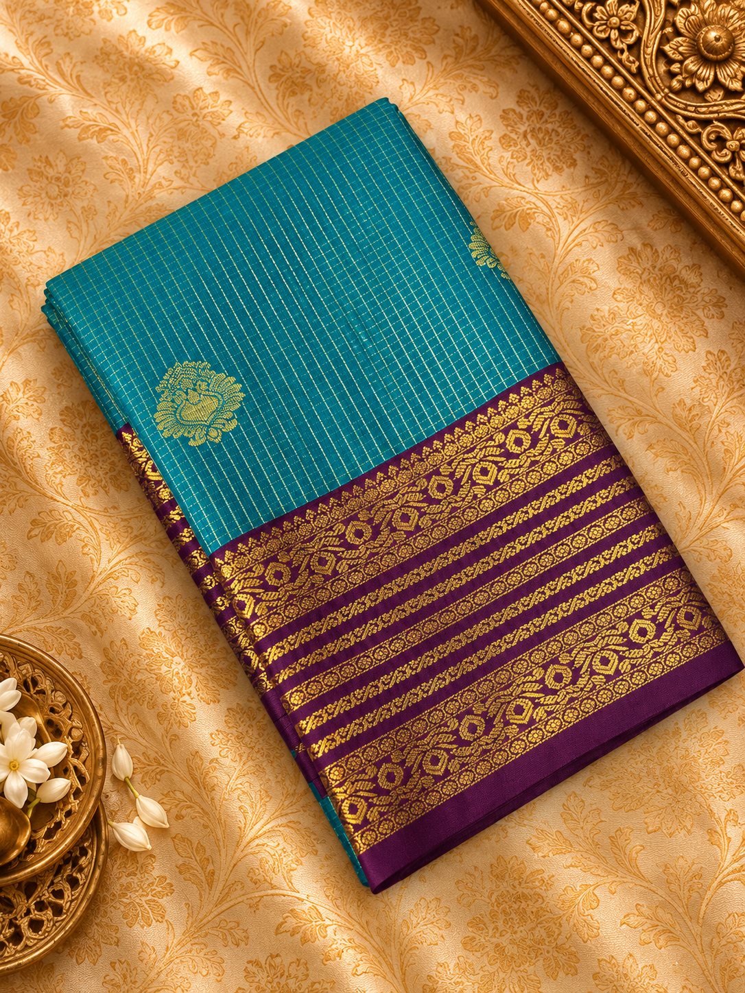 Premium Mini Kanchi Silk Saree - 902819