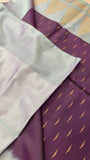 Premium Mini Kanchi Soft Silk Saree Dark 💜