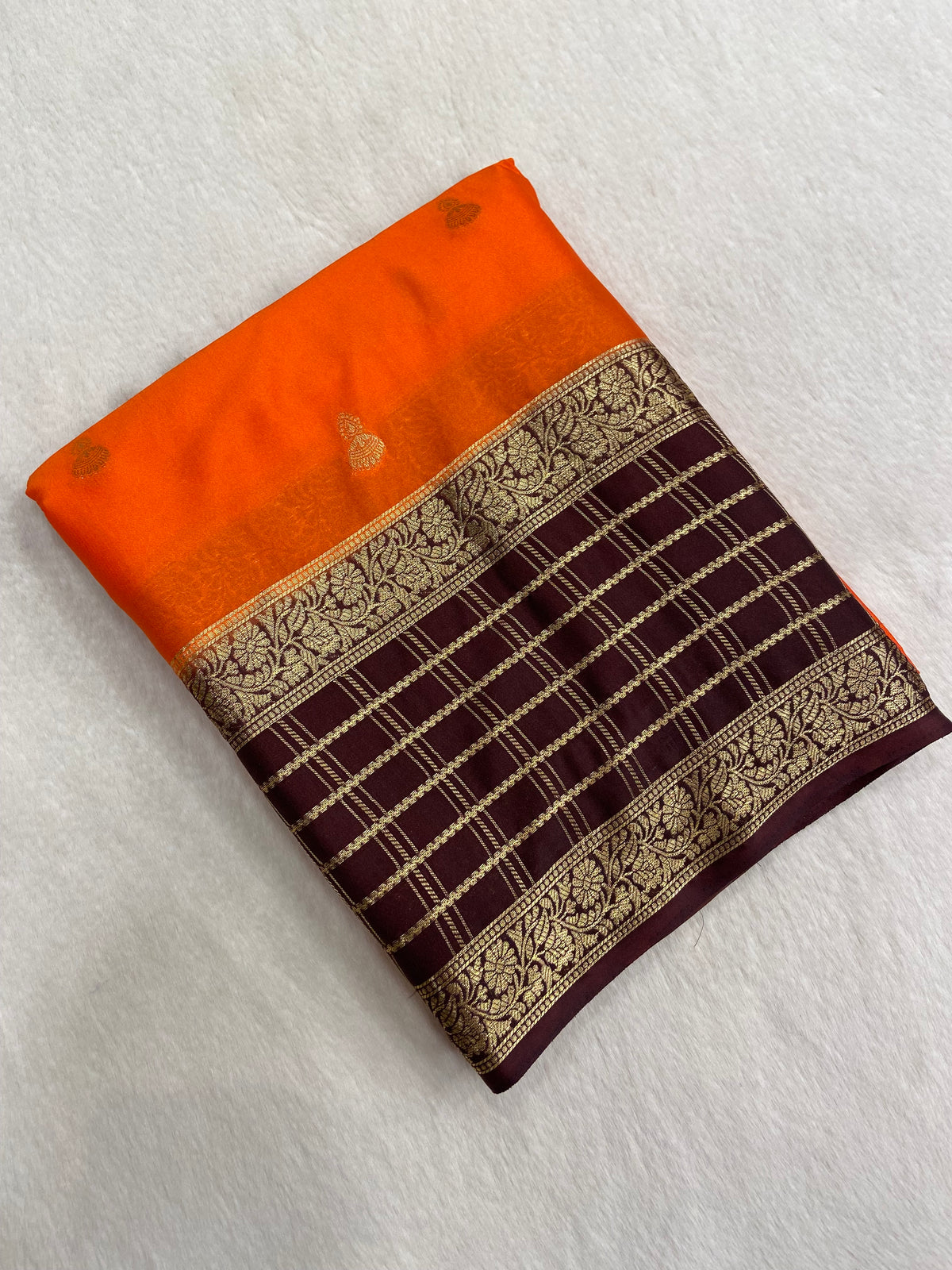 Premium Semi Mysore Crepe Silk Saree