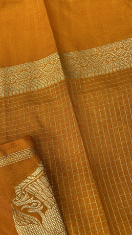 Premium Semi Crepe Mysore Silk Saree