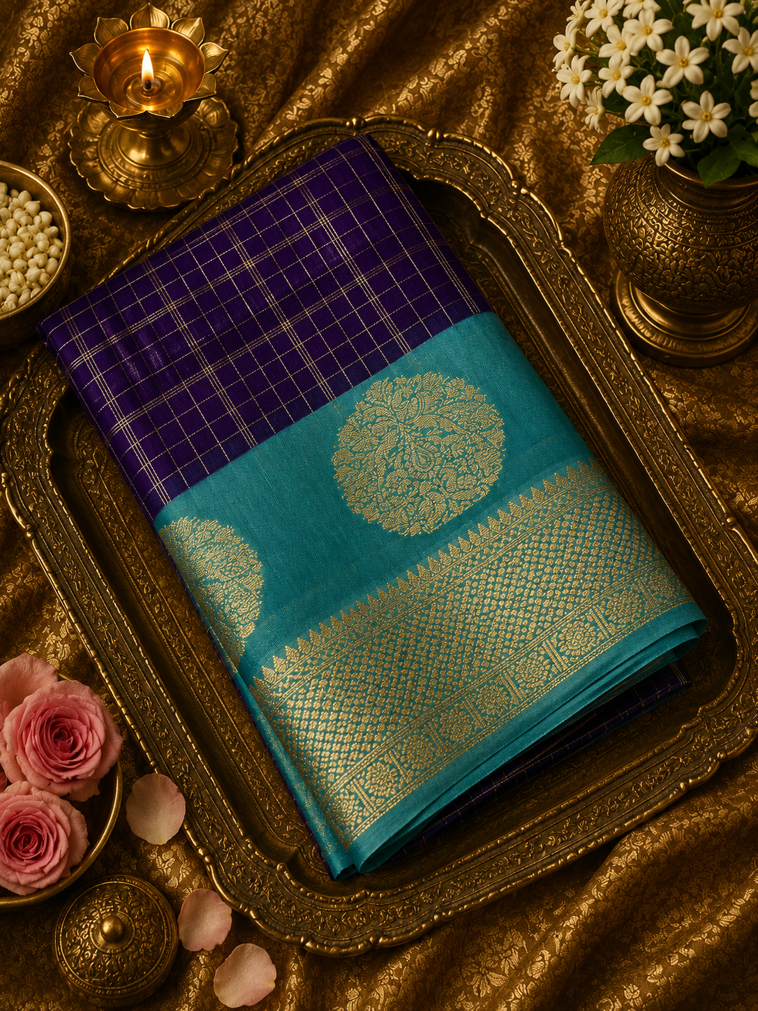 Premium Semi Chanderi Saree