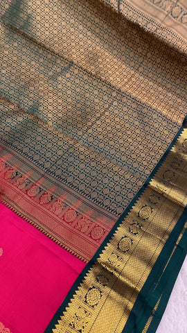 Pure Zari handloom Kanjeevaram silk mark certified saree