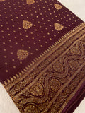 Premium Georgette Saree with Coco Zari Work