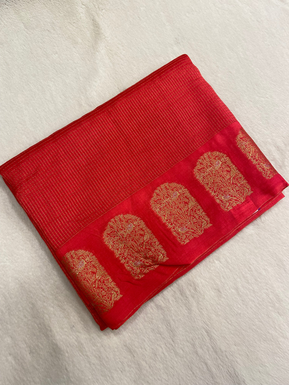 Premium semi Kolkata crepe silk saree – Kanjeevaram Silk Mandir