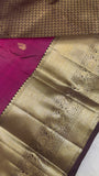 Pure 1G zari handloom Kanjeevaram Silk Saree- Silk mark certified- PS2354