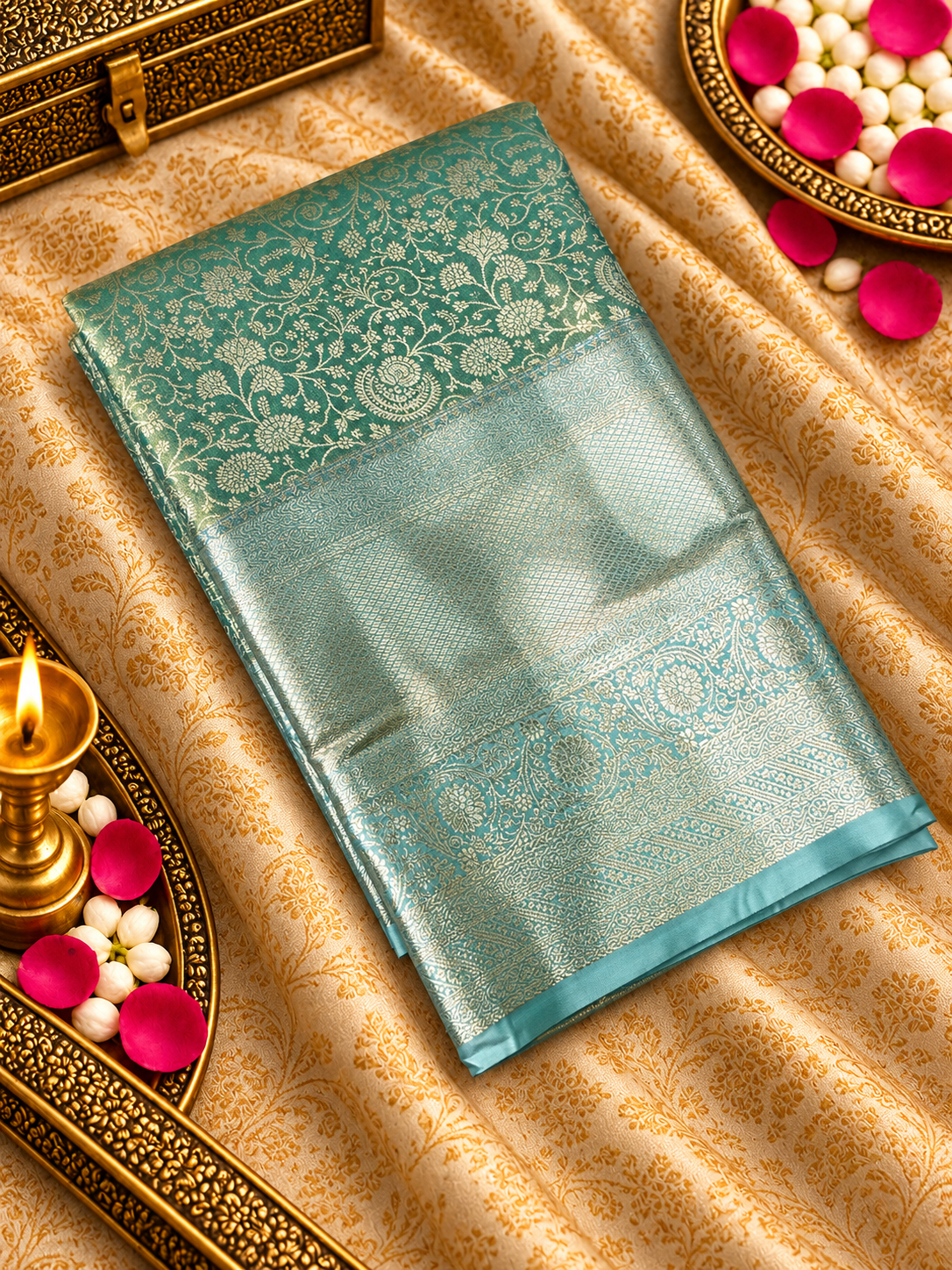 Premium Bridal Semi Kanchipuram Silk Saree - 901999