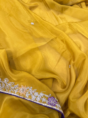 Designer Fancy Saree With Work