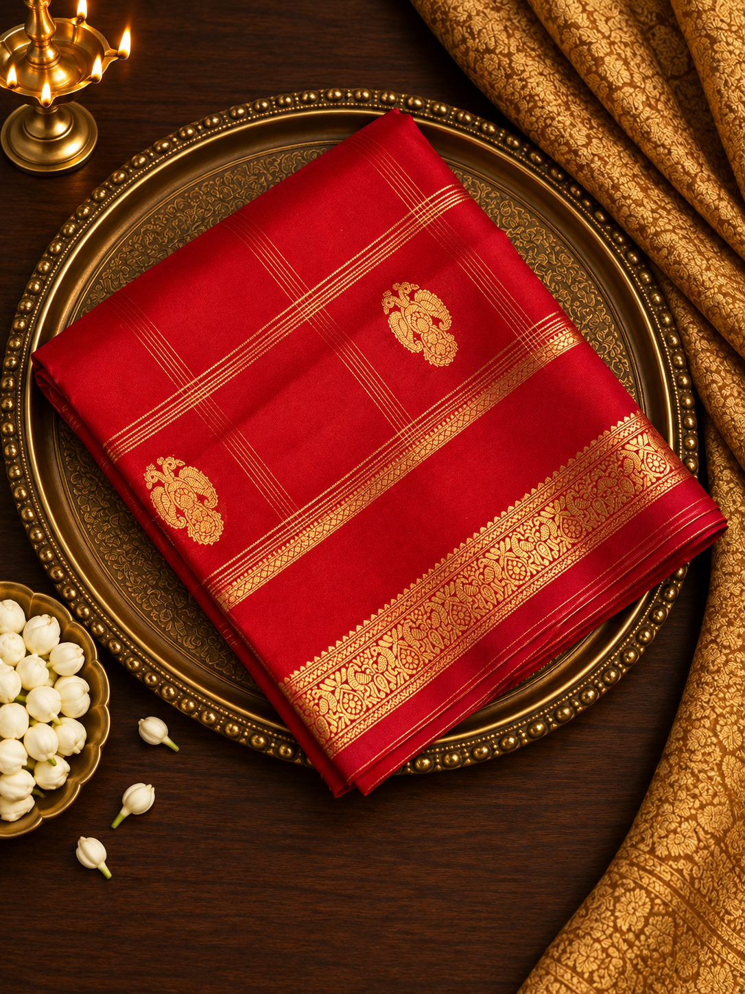 Pure Mix Crepe Mysore Silk Saree