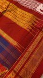 Premium Quality Gadhwal cotton Saree💙- 902664