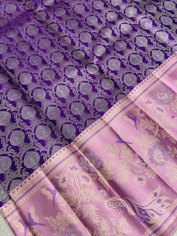 Pure Zari Handloom Kanjeevaram Silk Mark Certified Saree