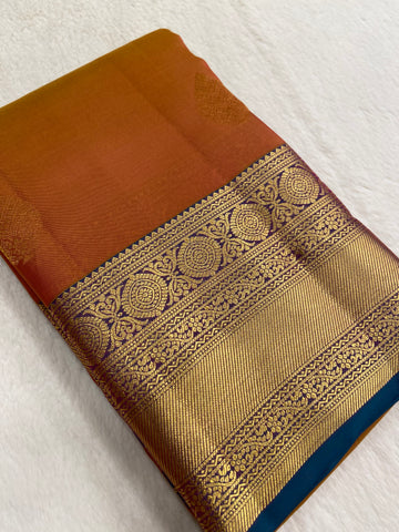 Half mix Kanjeevaram silk saree