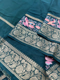 Premium Crepe Mysore Silk Saree With Embroidery - 903014