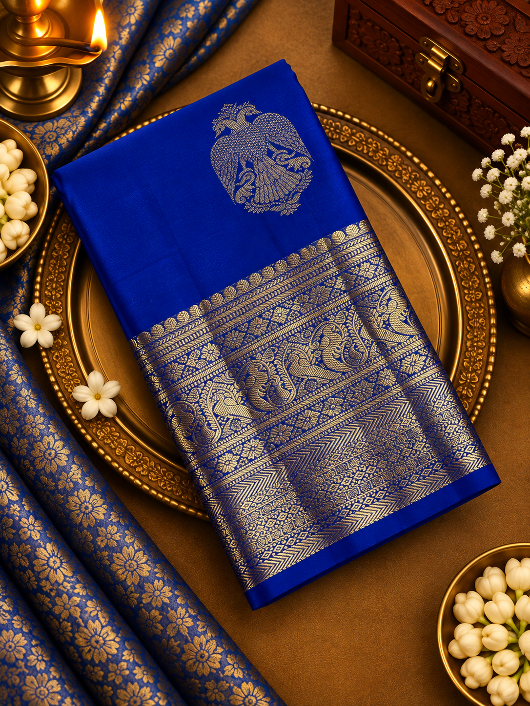 Premium Semi Kanjeevaram Silk Saree - 902182
