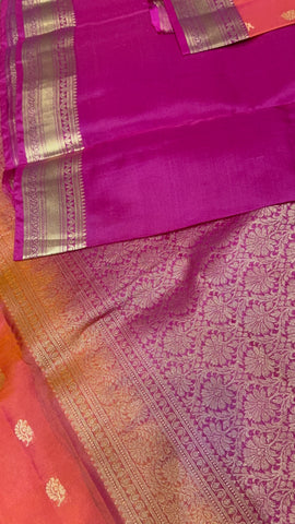 Half Mix Kanjeevaram Silk Saree