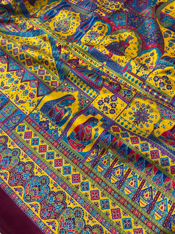 Premium Pashmina Silk Saree