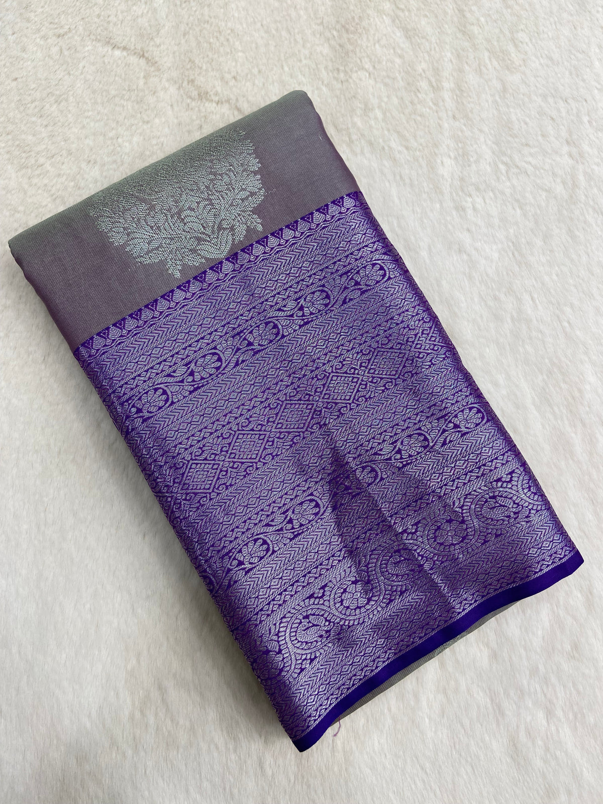 Half mix Kanjeevaram silk saree