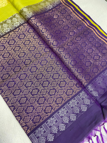 Half Mix Kanjeevaram Soft Silk Saree