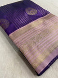 Premium Semi Kanchipuram Silk Saree💜✨