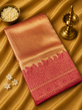 Premium Bridal Semi Tissue Kanjeevaram Silk Saree💗