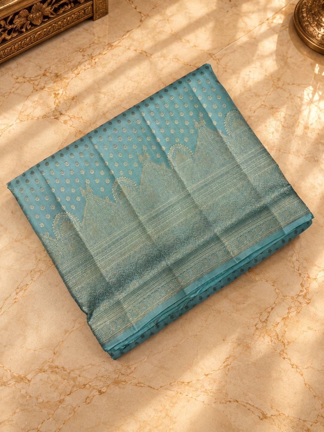 Pure zari handloom Kanjeevaram Silk Saree- Silk mark certified- PS2488
