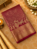 Premium Bridal Semi Kanchipuram Silk Saree -RF1323