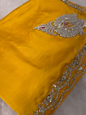 Designer Fancy Saree With Work