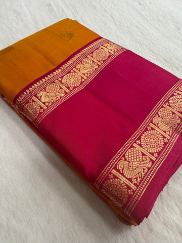 Pure handloom Kanjeevaram silk mark certified saree