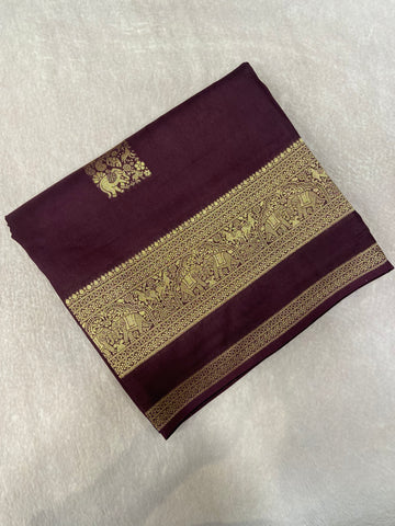 Premium Viscose Crepe Silk Saree🤎✨