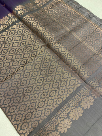 Half Mix Kanjeevaram Soft Silk Saree
