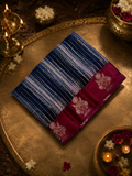 Pure soft organza saree with satin border