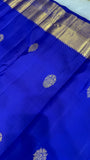 Pure 1G zari handloom Kanjeevaram Silk Saree- Silk mark certified- PS2349 Royal bluish Purple