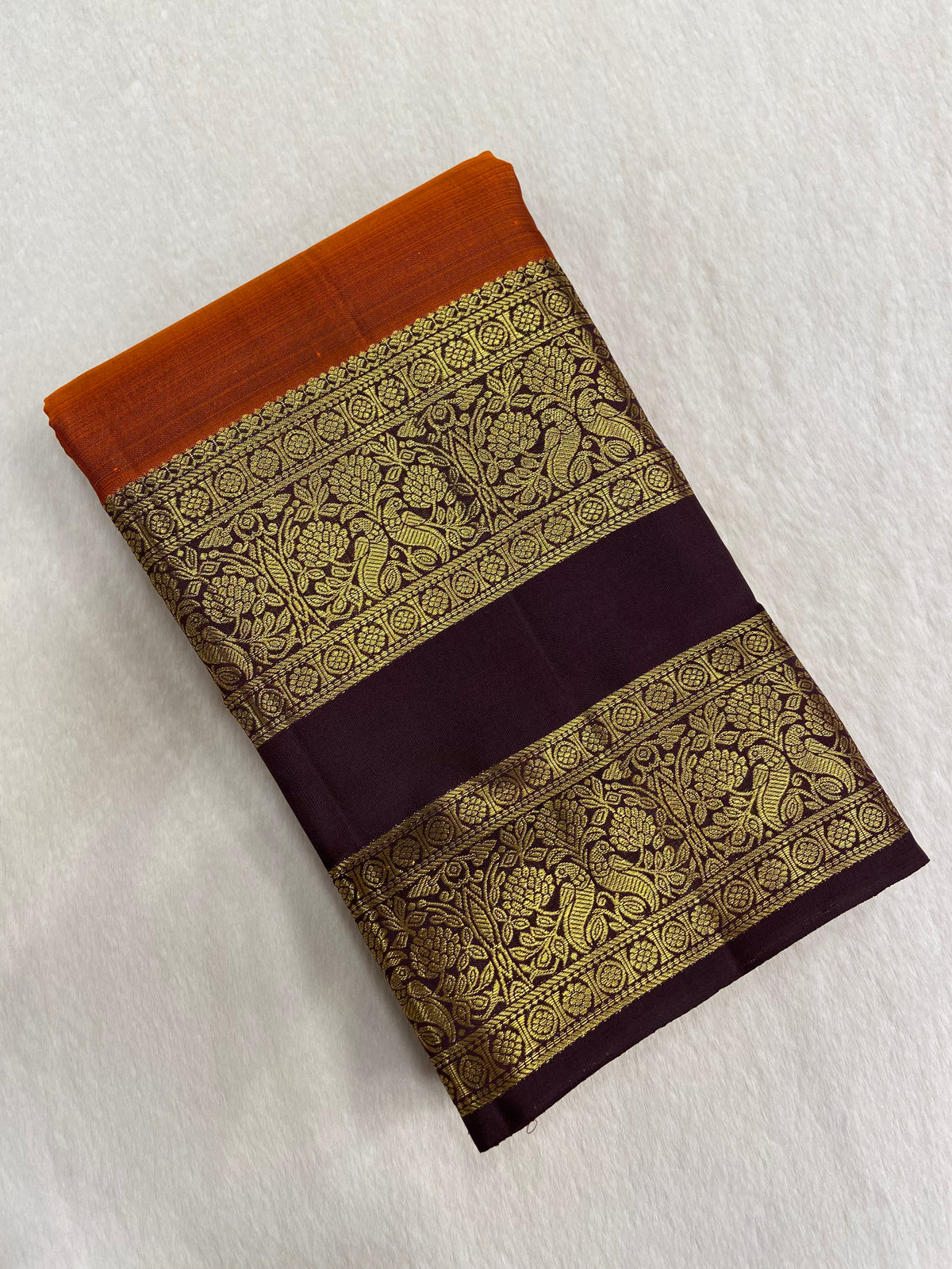 Pure zari handloom Kanjeevaram silk mark certified saree