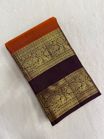 Pure zari handloom Kanjeevaram silk mark certified saree