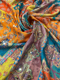 Banarasi Kalamkari Saree With Mirror Work