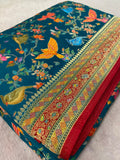 Premium Pashmina Silk Saree - 902379