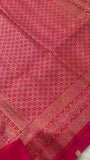 Premium Banarasi Crepe Satin Silk Saree 💗 -902692