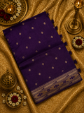 Premium Quality Tussar Saree in Paithani Weaves (Wine-ish Purple)