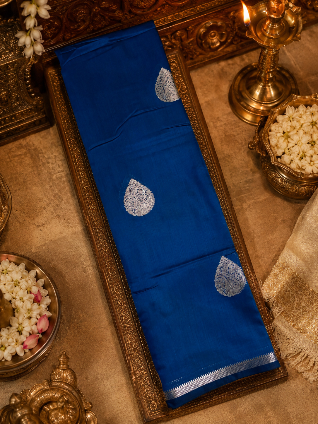Premium Indori Silk Saree
