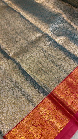 Half Mix Kanjeevaram Silk Saree