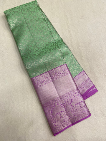 Pure 1G zari handloom Kanjeevaram silk mark certified saree