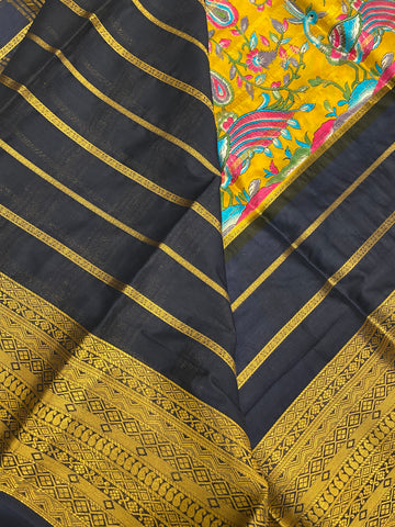 Premium Printed Semi Crepe Mysore Silk Saree