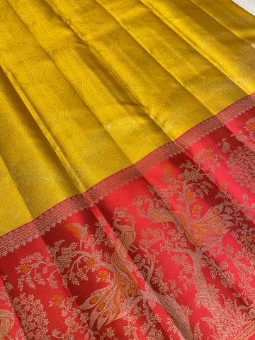 Pure Zari Handloom Kanjeevaram Silk Mark Certified Saree