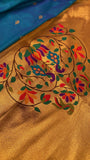 Premium Quality Semi Paithani Silk Saree - 902474